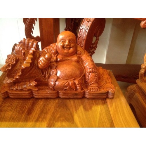 Tượng Di Lặc Bắp Cải gỗ hương